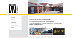 Desktop Screenshot of michelgewerbebau.de