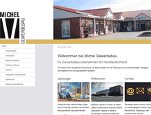 Tablet Screenshot of michelgewerbebau.de